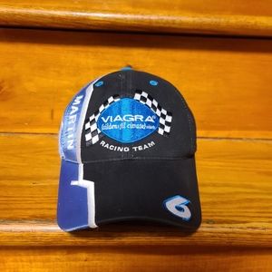 Vintage Mark Martin V Team Racing Velcroback Adjustable Hat OSFM
